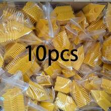 10个黄色三角形油漆托盘，实用中空防滑可堆叠，木工喷漆DIY增高架，装修油漆用品 - A - 查看 10