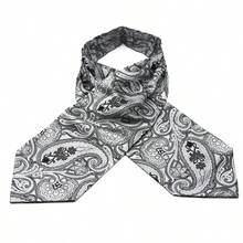 1 chiếc khăn quàng cổ nam, khăn cài cổ áo sơ mi, cà vạt công sở - Bạc - Xem 2