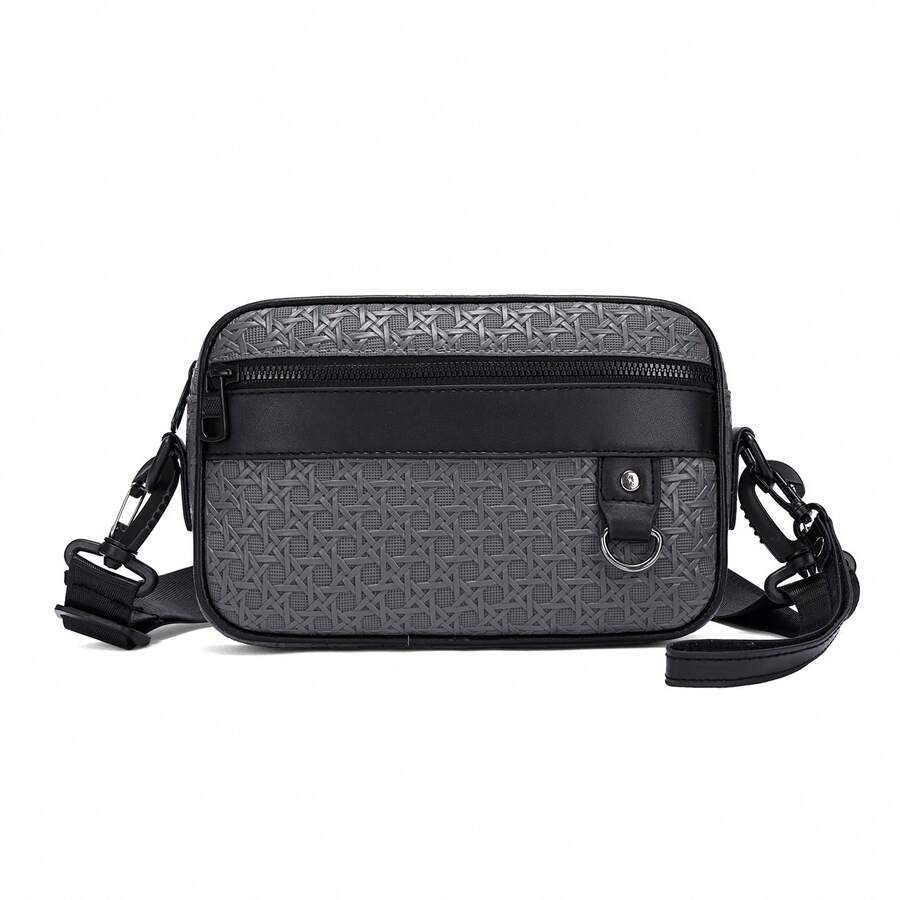 SHILAN Multi-Compartment Horizontal Crossbody Bag With Quick-Release Hook Design, Dual-Use Bag For Daily Wear, Street Style And Commuting - Multicolor - View 1