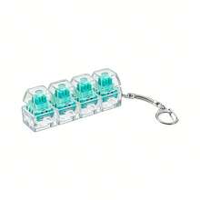 Reusable Sensory Stress Relief Toy With Realistic Keyboard Switch Clicking Sound Fidget Toy Keychain - Suitable For Commuting, Office, Study, Travel And Home Relaxation - Ideal Gift For Christmas, Valentine's Day, Birthday, Easter And Graduation - Available In Multiple Colors, Helps Relieve Anxiety And Improve Focus - Multicolor - View 22