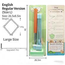 1 cái xẻng hốt phân chó, dụng cụ nhặt phân chó ngoài trời, xẻng hốt phân, dụng cụ hốt phân chó, hộp đựng túi đựng chất thải của chó - Nhiều màu - Xem 6