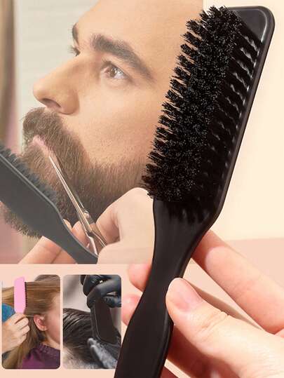 Lược đuôi chuột màu trơn, lược tạo kiểu tóc đuôi chuột bản rộng, chia tóc chính xác, tạo kiểu tóc đuôi ngựa và tóc mái mượt mà, lược chải râu.