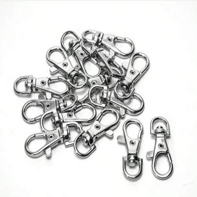 Bộ 5/10/20/30/50 chiếc móc khóa xoay, dùng để tự làm dây đeo, mặt dây chuyền, móc khóa trang sức, phụ kiện túi xách.