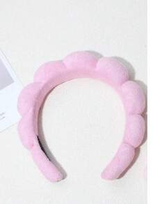 1 băng đô che mặt / 2 băng đeo cổ tay che mặt / 3 bộ băng đô spa, băng đô trang điểm, băng đô che mặt, băng đô chăm sóc da, băng đô nhung hồng mềm mại, nơ, họa tiết bong bóng, băng đô spa, băng đeo cổ tay, bộ phụ kiện tóc cho nữ và bé gái - Màu xanh lam - Xem 9