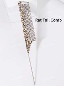 1 Lược đuôi nhọn in họa tiết da báo, lược chia tóc nhuộm, lược đuôi nhọn có móc, lược chia tóc, 1 Lược nhuộm bằng sợi carbon và nhựa, lược nhuộm đuôi nhọn bằng thép không gỉ, lược tạo điểm nhấn, lược chia tóc và làm phồng tóc, chịu nhiệt, phù hợp với nhiều kiểu tóc, lược chải tóc dành cho nữ và bé gái, lược chải tóc. - Nhiều màu - Xem 1