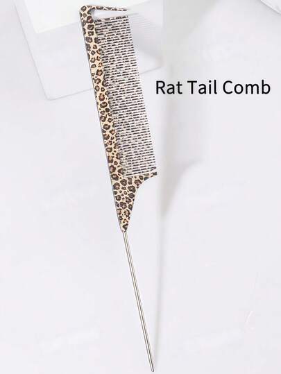 1 Lược đuôi nhọn in họa tiết da báo, lược chia tóc nhuộm, lược đuôi nhọn có móc, lược chia tóc, 1 Lược nhuộm bằng sợi carbon và nhựa, lược nhuộm đuôi nhọn bằng thép không gỉ, lược tạo điểm nhấn, lược chia tóc và làm phồng tóc, chịu nhiệt, phù hợp với nhiều kiểu tóc, lược chải tóc dành cho nữ và bé gái, lược chải tóc.