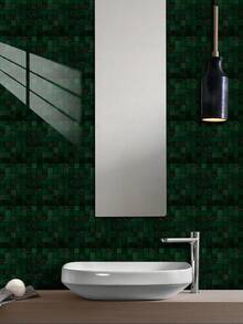 10pcs Self-Adhesive Removable Black Obsidian Glossy Square Wall Stickers, Waterproof, Oil-Resistant, Heat-Resistant Glossy Square Crystal Laminated Craftsmanship, Seamless Kitchen Wall Tile Gap Filler, Aging Renovation, Minimalist High-End Home Decor, No Drilling Hole Trace Installation, Creative Kitchen Remodeling, Cool Home Decor, Holiday Gift - Black - View 21