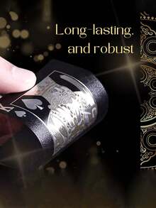 一套高品质防水塑料扑克牌，涂层扑克牌，趣味扑克牌，防水牌组，扑克牌，家庭游戏牌，派对牌，生日派对牌 - 彩色 - 查看 6