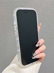 1个可爱优雅的沙滩花卉兔子手机支架，兼容 17 Pro Max、17 Pro、17 Air、17、16、15、14、13、12、11、Pro Max、Plus，全方位保护壳 - 彩色 - 查看 6