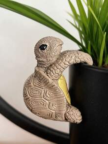 Resin Sculpture Of Sea Turtle, Suitable For Garden, Yard Or Pot Hanging Decor, Room Decoration, Handicraft, Resin Statue, Vase Decor, Garden And Tabletop, Bookshelf - B - View 12
