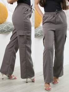 The Current Favorite: Super Stylish Youth Cargo Pants! - Gris - Ver 1