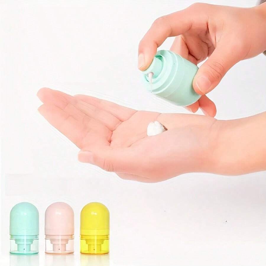 Chai đựng lotion di động 30ml có thể nạp lại - Chống nước, kích thước du lịch nhỏ gọn, phù hợp cho kem dưỡng ẩm, sữa tắm, dầu gội, tinh dầu, dầu xả, kem dưỡng tay - Chất liệu nhựa bền với nắp an toàn, không cần dùng điện, thiết kế cầm tay với tay cầm thời trang - Nhiều màu - Xem 1