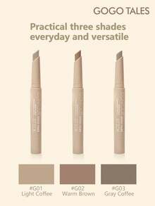 GOGO TALES 2-In-1 Matte Contour Stick, Monochrome 3D Sculpting For Cheeks, Nose And Philtrum, Highlighter & Contour Pencil, Suitable For Beginners, GOGOTALES - #G01 Light Coffee - View 7