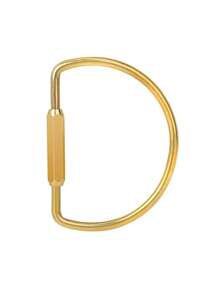 Brass Screw Lock Keychain, Universal Brass Keychain Clip Minimalist Style Key Ring Carabiner Keychain Unisex Car Key Ring Bag Accessory Y2K - Multiple Styles - View 13