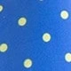 Azul real con puntos amarillos + fondo amarillo con puntos azul real en el borde