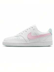 Nike 女士 COURT VISION 休闲运动鞋 - 白粉紅色 - 查看 1