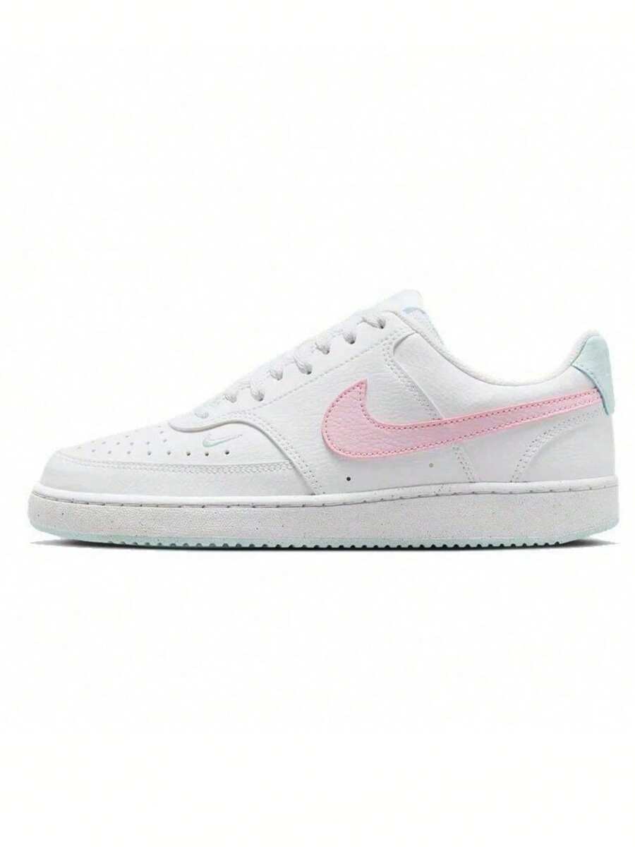 Nike 女士 COURT VISION 休闲运动鞋 - 白粉紅色 - 查看 1