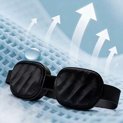 100%遮光睡眠眼罩，3D立体眼罩（含收纳盒），柔软可调节旅行眼罩，零压力眼罩