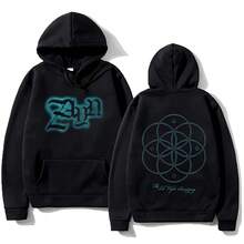 Zayn Malik Vegas Airbrush Hoodie Zayn Graphic Hoody Men Y2K Long Sleeve Streetwear Fashion Women Casual Clothing Loose Pullovers - 黑色 - 查看 1