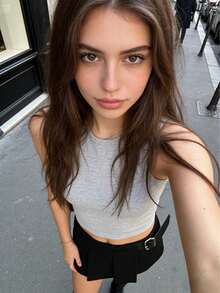 Women's Casual Pleated Shorts With Waist Belt, Solid Color, Non-Stretch, Spring/Summer Black - Black - View 3