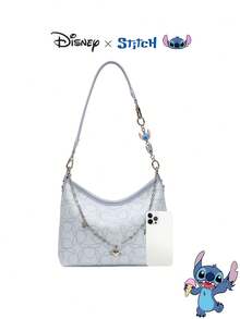 Disney 秋冬新款 Stitch Wandering 包，时尚百搭女士印花单肩斜挎包 - 彩色 - 查看 9
