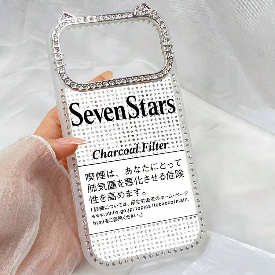 苹果スマホケースiPhone17ProMaxクリア/ラインストーン付き/ソフトTPUAir/Android/機種対応iphone15Pro - 灰色 - チェックする 1