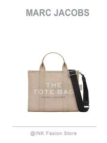Marc Jacobs The Canvas Medium Tote Bag Women  Bags It Features Cotton Canvas,2026 Valentine's Day Gifts,Gift For Her M0016161 - Màu be - Xem 1