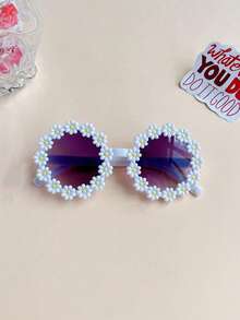 1/2/3/4/6副儿童可爱花朵图案带熊耳朵眼镜，仅含展示卡，不含实物。 - 彩色 - 查看 34