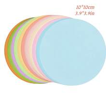 20pcs High-Quality Colorful Round Cardstock - Rich Colors, Suitable For Art Projects, Origami, Doodle Art, Decorative Origami, DIY Crafts, Handmade Decorations And Creative Activities, Also Suitable For Doodling, Painting And More. Craft Tools And Supplies | Paper Art | Art Paper, Origami Materials, Art Project Supplies, Art Paper Trays, Round Paper Art Supplies, Colorful Color Blocks, Bright Paper Circles, Premium Art Paper, High-Quality Cardstock - A - View 5