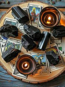 QYDCX Black Tourmaline Set, With Calming And Purifying Energy - Brazilian Black Tourmaline Crystals, For Reiki Healing, Protection And Safety - Black - View 4