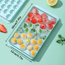 33 Grid Frozen Ice Mold For Household Ice Hockey Ice Box, Homemade Circular Ice Mold - Multicolor - View 5