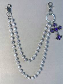 Dây đeo chéo quần, Dây đeo eo đính đá với mặt dây chuyền móc càng cua, Dây đeo ví, Dây đeo cổ điển, Dây đeo hai lớp, Phong cách Hip-Hop Punk, Dây đeo quần jeans, Dây đeo túi, Móc khóa nữ, Nhiều chi tiết - Nhiều màu - Xem 9