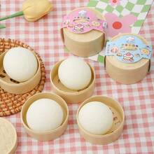 趣味包子软玩具 - 慢回弹仿真食物，适合办公室和休息时间减压 - 彩色 - 查看 1