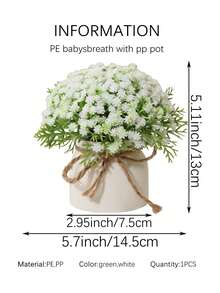 1/3 chậu hoa giả màu trắng, chất liệu PE, hoa giả màu vàng, hồng, trắng, cây giả, trang trí đám cưới, cây giả, trang trí bàn làm việc, trang trí sân vườn, trang trí trong nhà, trang trí mặt bàn, trang trí nhà cửa, mùa cưới, quà tặng ngày Valentine, trang trí sân vườn, trang trí ký túc xá trường học, văn phòng. - Nhiều màu-H - Xem 13
