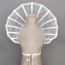 1 chiếc áo choàng ren hình xương, phụ kiện hóa trang Halloween, trang phục dự tiệc, đạo cụ cosplay. - trắng - Xem 7