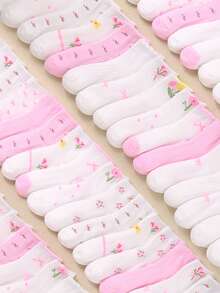 20 paia di calzini in rete traspiranti per bambini, con fiocchi, cuori, tulipani, jacquard a cuori, bordi arricciati, stile principessa Lolita per ragazze, motivi floreali 3D, morbidi e traspiranti, adatti per ragazze di età compresa tra 1 e 16 anni in estate, calzini per bambini, calzini a tubo per bambini, adatti per il ritorno a scuola, adatti come regalo di compleanno per ragazze di età compresa tra 1 e 16 anni - Multicolore - Visualizzare 2