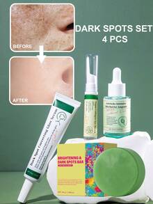 淡化色斑四件套，包含清洁、保湿和补水功能 - Hyaluronic Acid - 查看 3