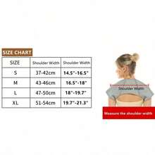 Dual Shoulder Support Heating Pad, Lightweight & Warm, Neck & Shoulder Care In Winter, Adjustable Straps, Breathable Mesh Fabric, Ergonomic Design - Multicolor - View 2