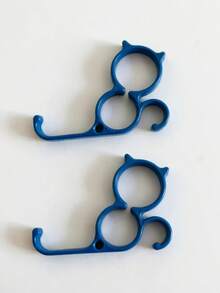 2pcs 3D Printed PLA Creative Ring Phone Grip, Pinky Grip, Nameless Finger Stand, Phone Holder, Thumb Stand, Desktop Stand, Multifunctional Slouchy Bracket, Portable Stand, Communication Device Handle, Practical Hook - Type a - View 21