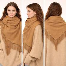 Scarves Casual Suitable For Winter Elegant - Camel - View 1