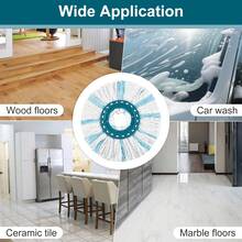 Yuunaie 1/2/4pcs Thick Rotating Mop Replacement Heads, Suitable For Leifheit Clean Twist Disc Mop, Deep Cleaning Washable & Reusable Mop Replacement Pads, Suitable For Kitchen & Bathroom Cleaning Accessories - 綠白色 - 查看 11