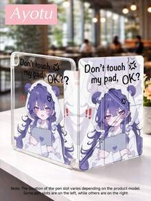 Hình cô gái anime với khẩu hiệu, phù hợp với ốp lưng dạng gập hình chữ Y, tương thích với iPad Air 8 (M4) 2026 (11 inch)/2026 (13 inch), A16, Air 8 (M4) 2026 (11 inch), Air 8 (M4) 2026 (13 inch), Pro 13 12.9 11, Air 11 13, Mini, Air 11 inch, Kindle (thế hệ thứ 11 - ra mắt năm 2024) - Nhiều màu - Xem 4