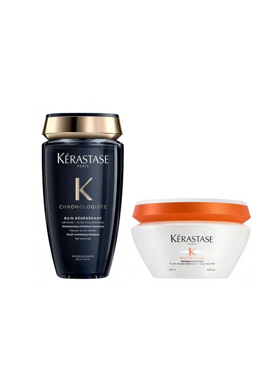 Kérastase [Set] Nutritive Chronologiste Regenerating Shampoo 250ml + Mask Intense Hair Mask 200ml - Nutritive - View 1
