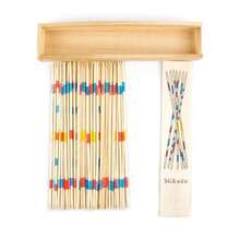 1/2 Packs Wooden Pick Up Sticks Game, 41/62 Sticks Boxed Traditional Classic Game, Fun Family Board Game Entertainment - Multicolor - View 3