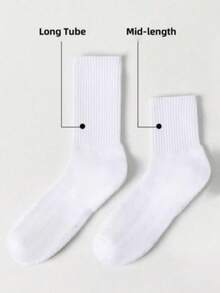 1/5/10 Paar Herren Socken rein weiß, einfache Socken im amerikanischen Stil, verdickt, schweißabsorbierend, atmungsaktiv für den täglichen Gebrauch, Laufen, Sport, Herren Knöchelsocken, können als Paar-Stil getragen werden - Verschiedenfarbig - Übersicht 4