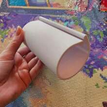 1pc Diamond Painting Scroll Storage Rack - Space-Saving, Durable Plastic Craft Organizer - Multicolor - View 7