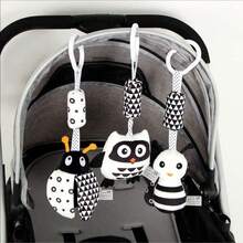 适合婴幼儿的可爱铃铛黑白摇铃玩具 - 彩色 - 查看 11