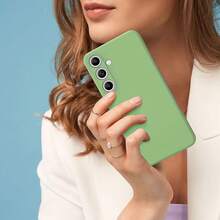 Carcasă de telefon din silicon lichid compatibilă cu Samsung Galaxy A57 A37 A56 A36 S25 FE A17 A07 A55 S26 pentru Galaxy S26 Ultra S25 Ultra pentru iPhone 13 15 16 Pro Max 11 17e - Verde Matcha - Vizualizare 7