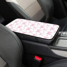 1件粉色蝴蝶结印花汽车扶手套/中央扶手箱垫/扶手套 - 粉紅色蝴蝶結 - 查看 2