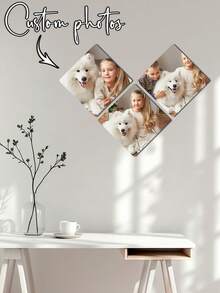 1 pieza/2pcs/3pcs/4pcs/5pcs/6pcs/8pcs/9pcs/10pcs Tablero de plástico PVC personalizado estilo vintage con impresión de fotos en forma de hexágono/diamante, 4 opciones de filtro disponibles. Perfecto para sala de estar, dormitorio, oficina, boda, apertura escolar, graduación y recuerdos de viaje - Marco de fotos de moda y arte de pared de recuerdos, fácil de instalar - Sin necesidad de energía. Regalo creativo único, recuerdo de decoración interior. - Bronce - Ver 1
